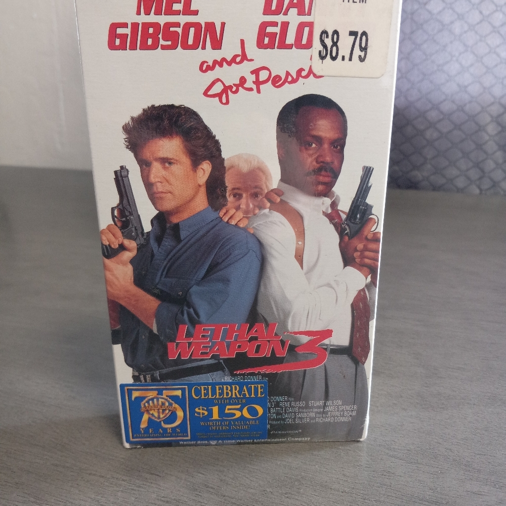 1992 Lethal Weapon 3 VHS Sealed